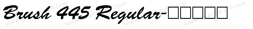 Brush 445 Regular字体转换